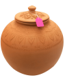 Plain Clay Water Pot With Lid Medium - 1