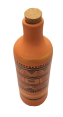 Round water bottle with pattern - Top view 