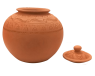 Plain Clay Water Pot With Lid Small - 2