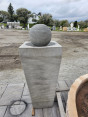 Spherical Fountain with Square Pedestal